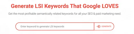 LSI keywords tool